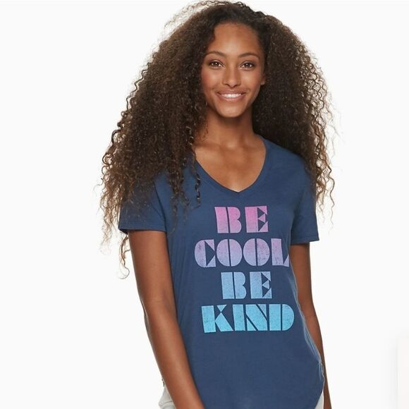 "Be Cool, Be Kind" Graphic Tee - Picture 1 of 9